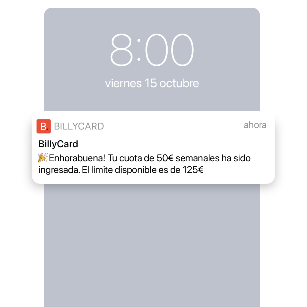 No pagues más intereses con la tarjeta de crédito BillyCard