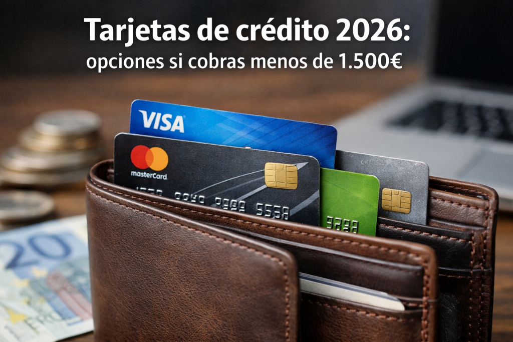 Las tarjetas de crédito con más beneficios para quienes ganan menos de 1500€